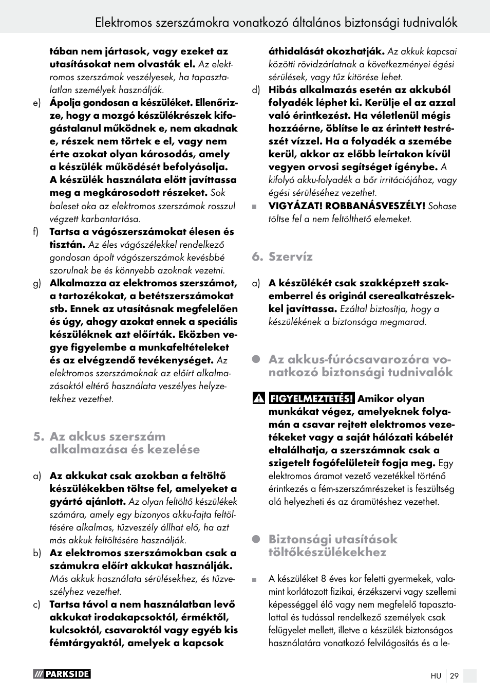 Parkside PABS 18-Li B4 User Manual | Page 29 / 77