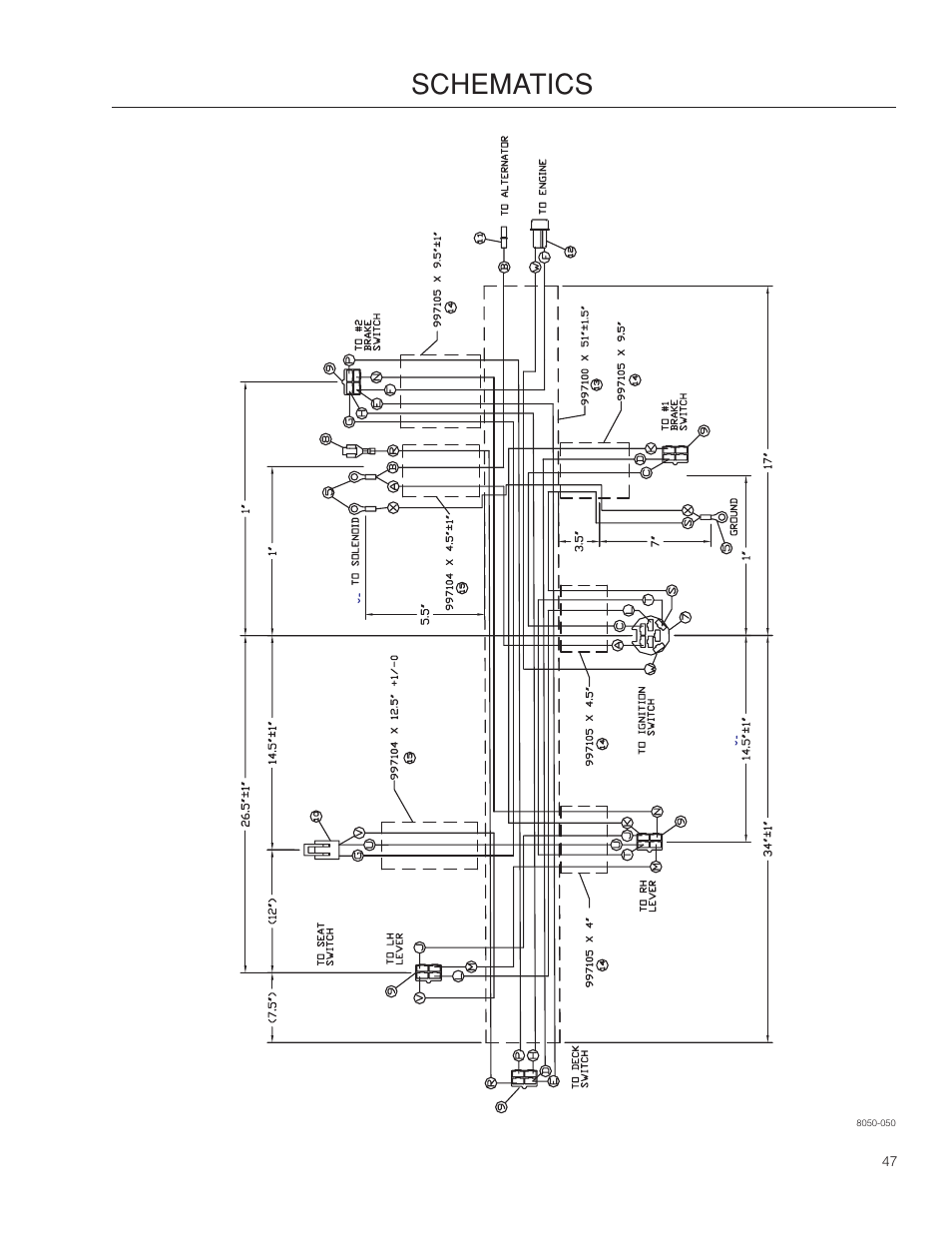 Schematics | Dixon SPDZTR 30 User Manual | Page 47 / 60