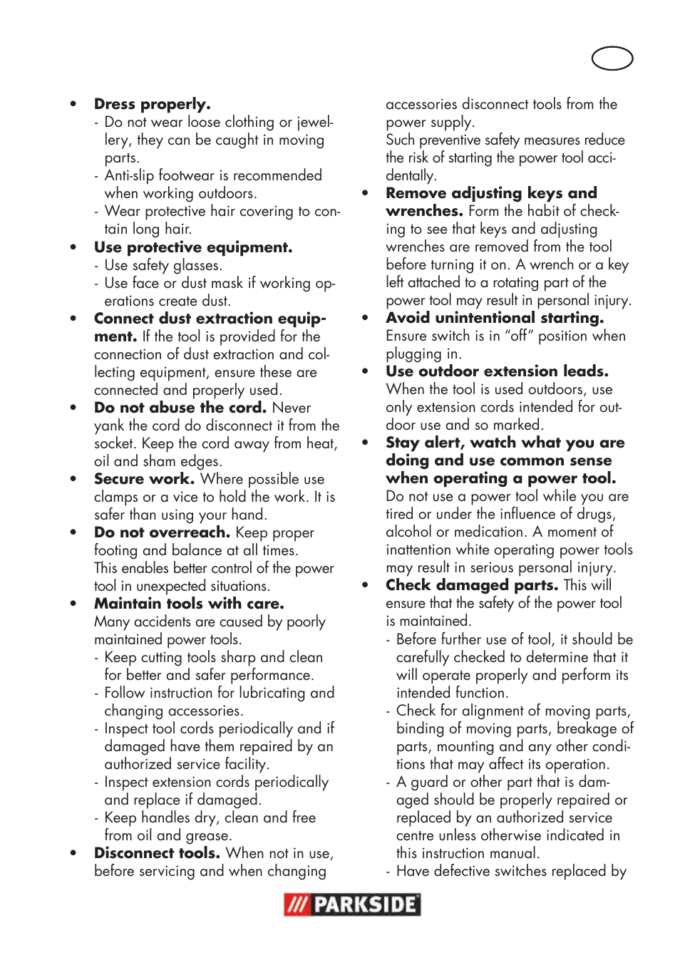 Parkside PSBS 240 B2 User Manual | Page 55 / 72