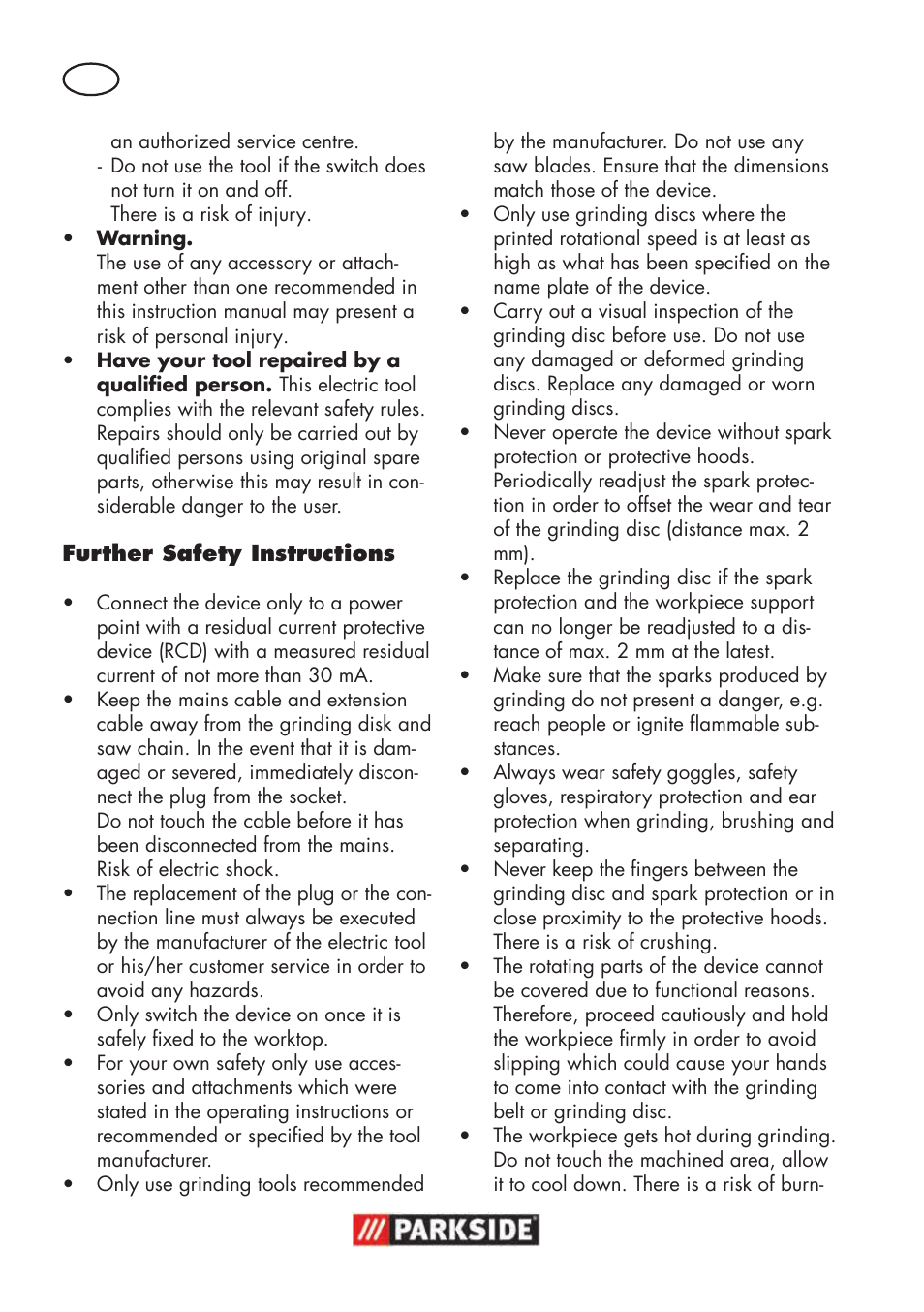 Parkside PSBS 240 B2 User Manual | Page 56 / 72