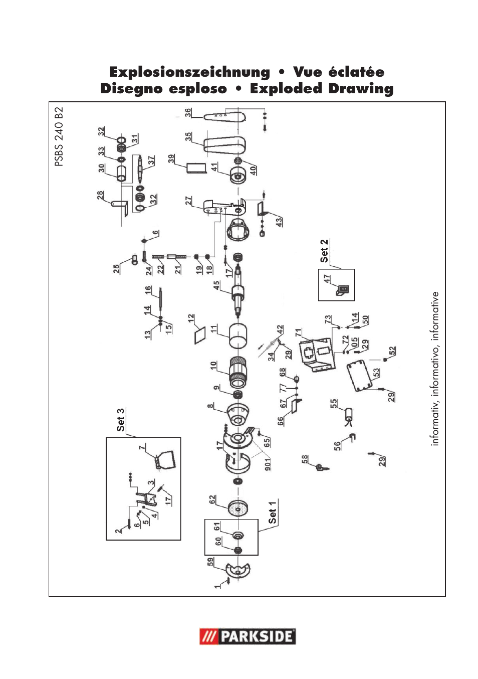 Parkside PSBS 240 B2 User Manual | Page 69 / 72