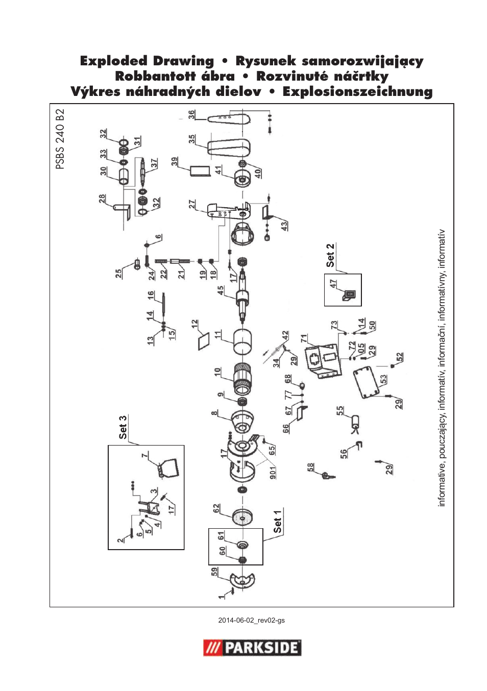 Parkside PSBS 240 B2 User Manual | Page 101 / 104