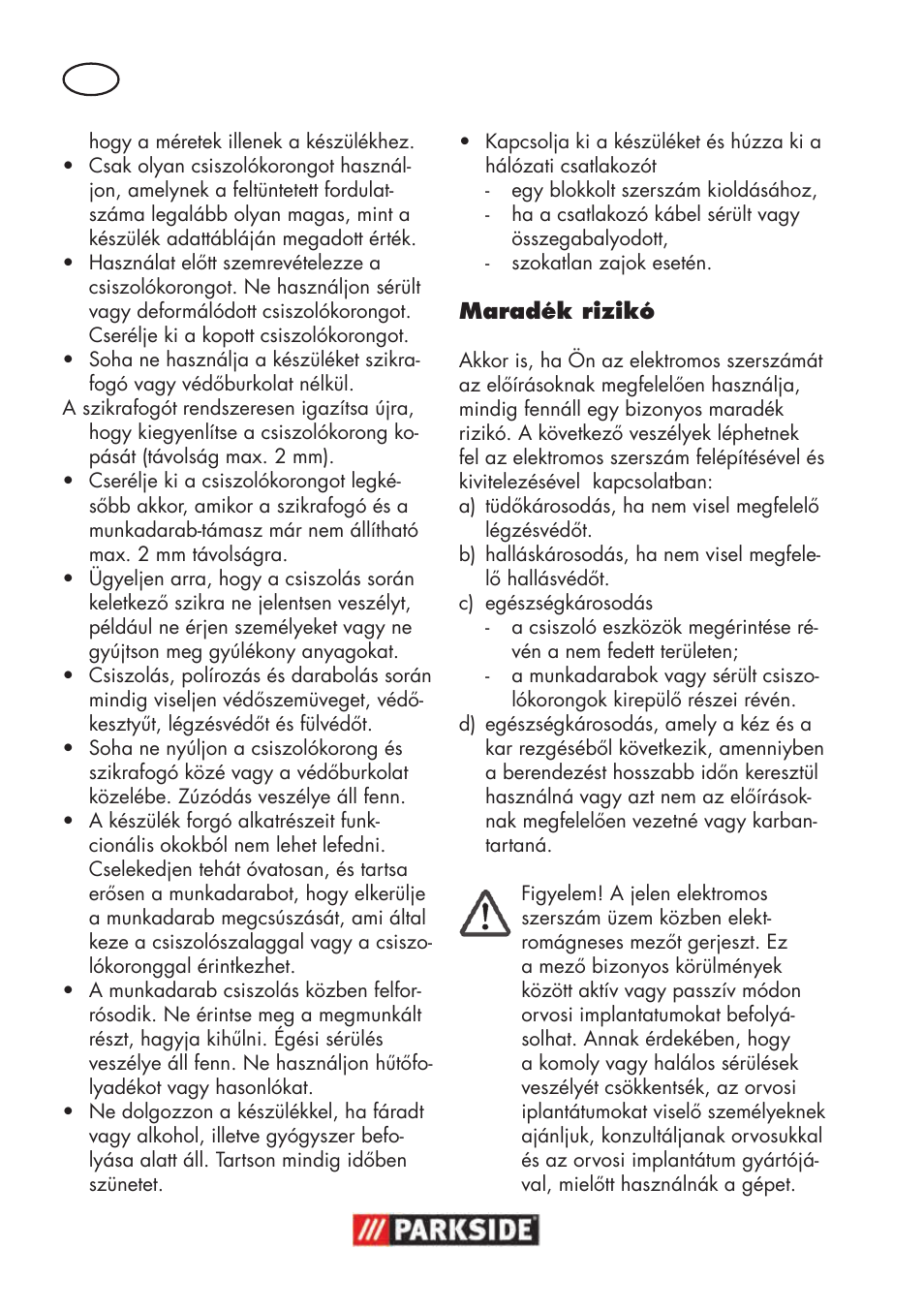 Parkside PSBS 240 B2 User Manual | Page 40 / 104