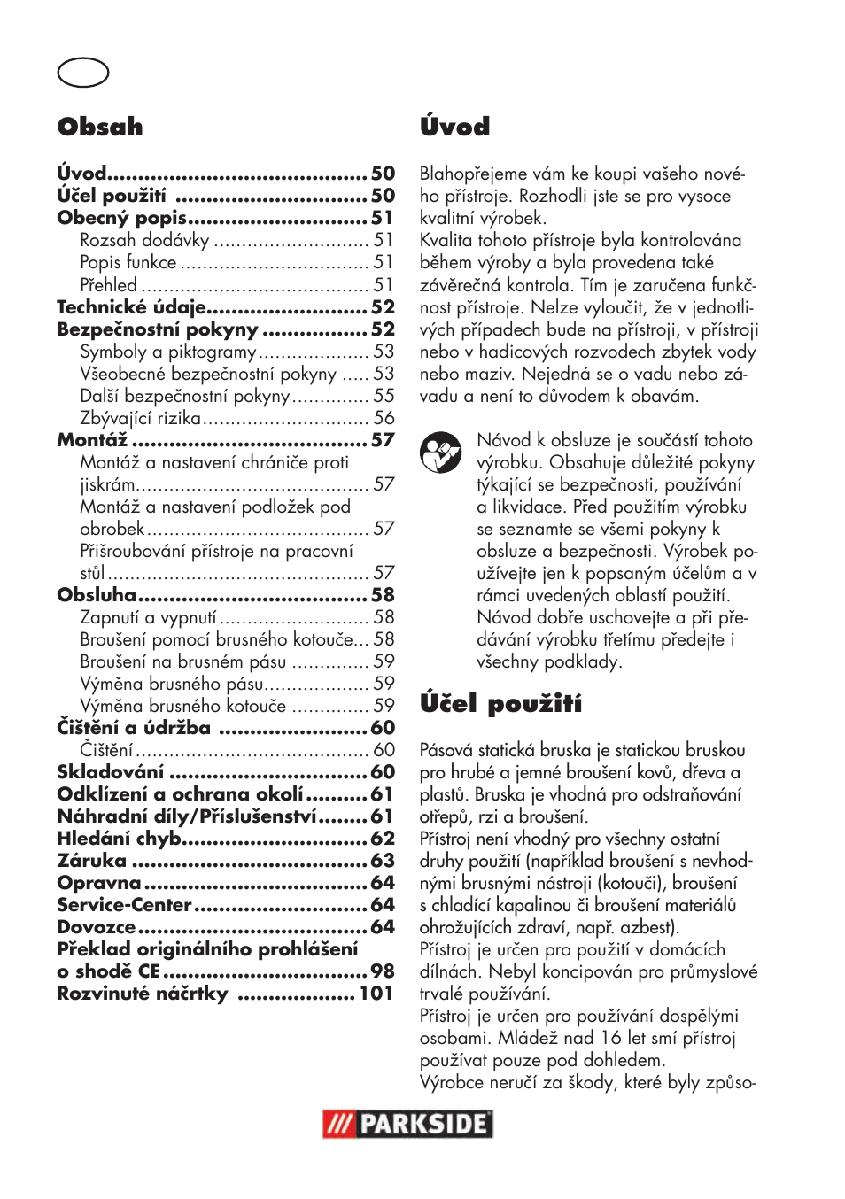 Parkside PSBS 240 B2 User Manual | Page 50 / 104