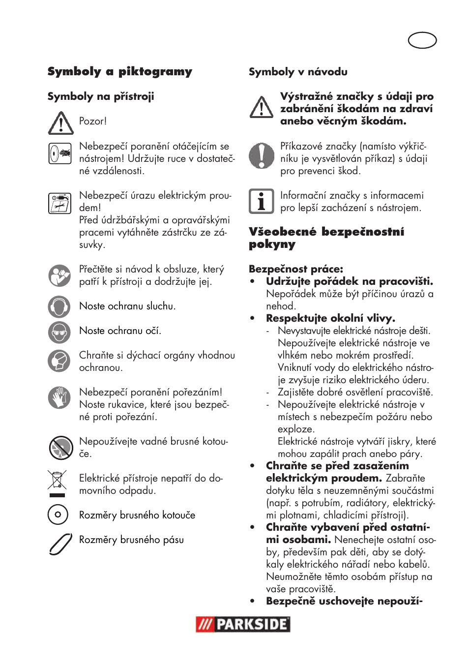 Parkside PSBS 240 B2 User Manual | Page 53 / 104