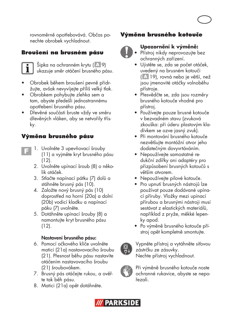 Parkside PSBS 240 B2 User Manual | Page 59 / 104