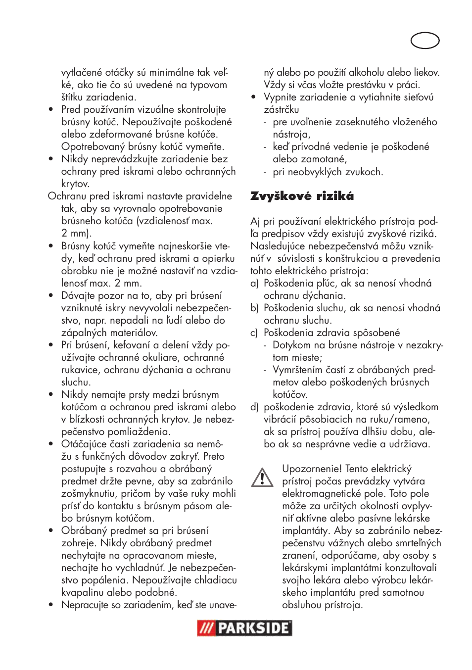 Parkside PSBS 240 B2 User Manual | Page 71 / 104