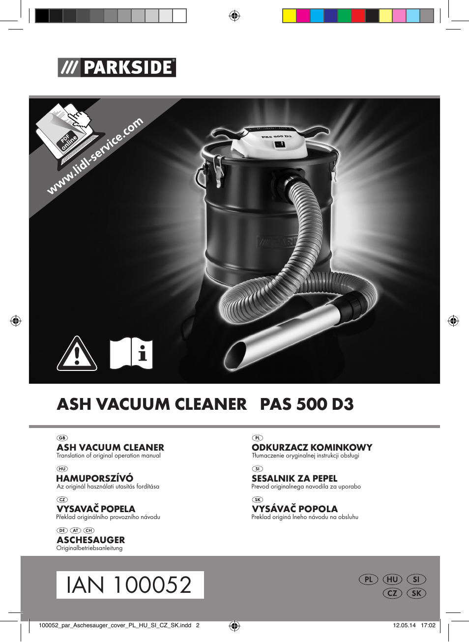 Parkside PAS 500 D3 User Manual | 90 pages
