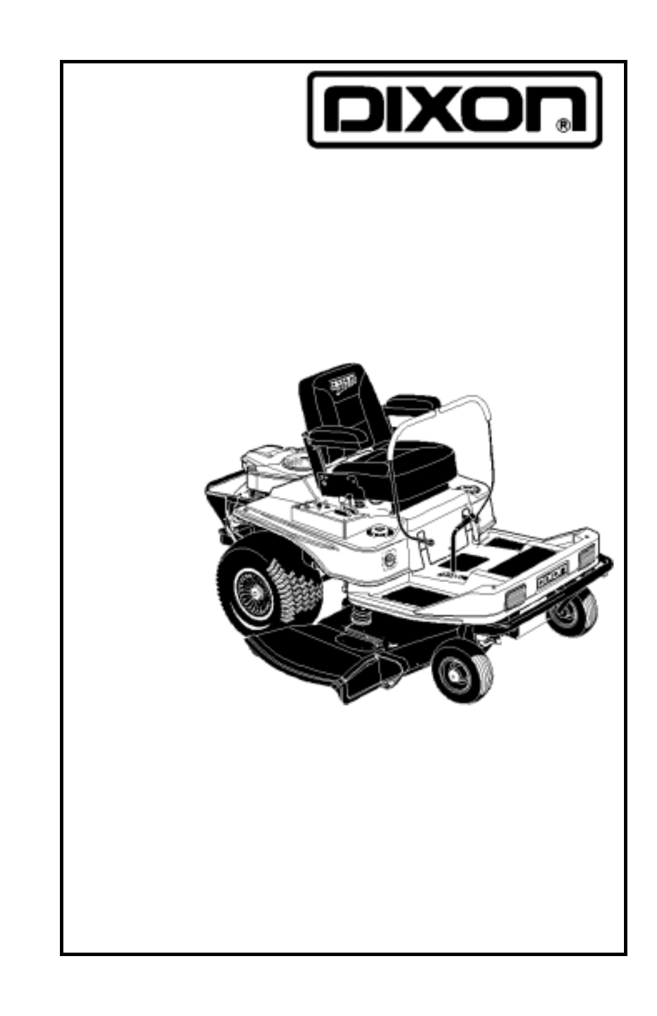 Dixon 13089-0601 User Manual | 60 pages