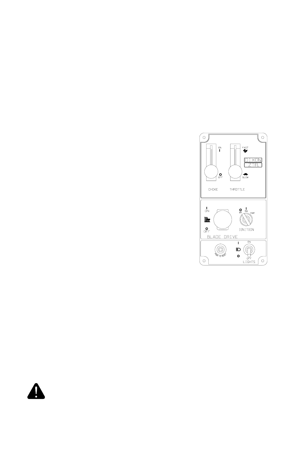 Operation instructions, Starting instructions (cold engine) | Dixon 13089-0601 User Manual | Page 27 / 60