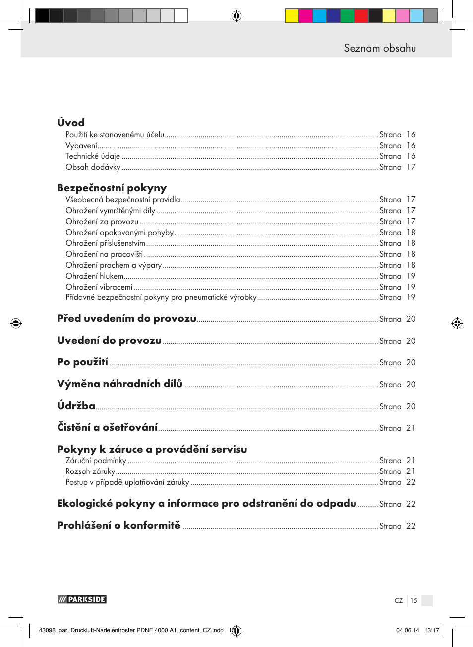 Parkside PDNE 4000 A1 User Manual | Page 15 / 34