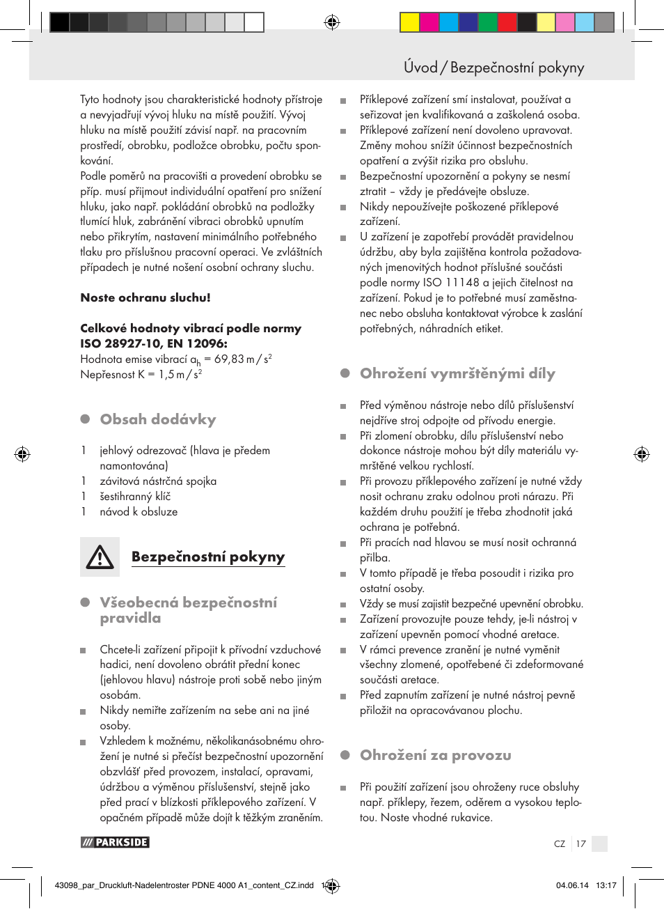 Parkside PDNE 4000 A1 User Manual | Page 17 / 34
