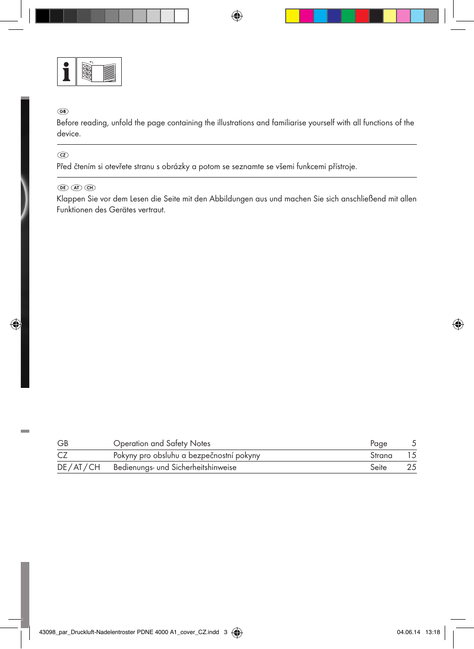 Parkside PDNE 4000 A1 User Manual | Page 2 / 34