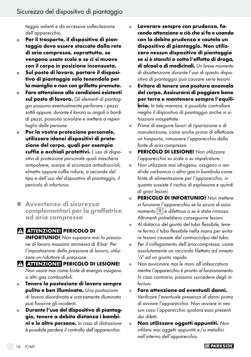 Parkside PDT 40 C2 User Manual | Page 16 / 45