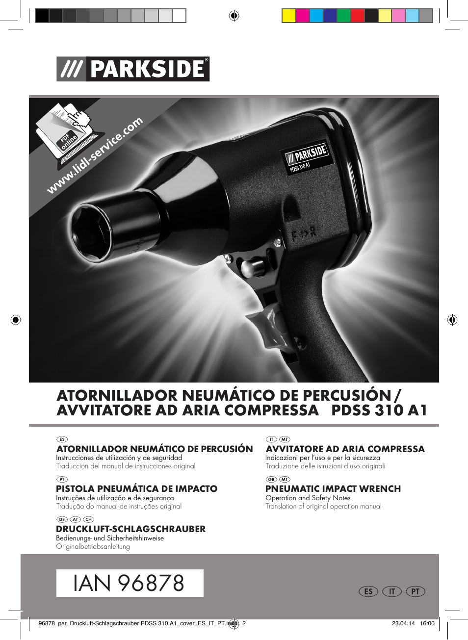 Parkside PDSS 310 A1 User Manual | 72 pages