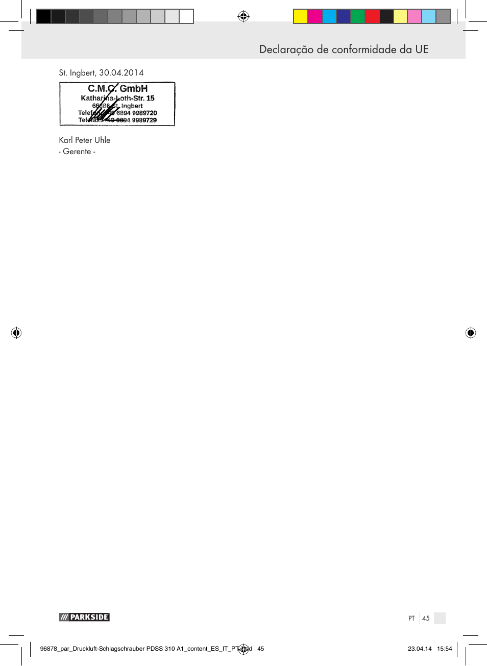 Parkside PDSS 310 A1 User Manual | Page 45 / 72