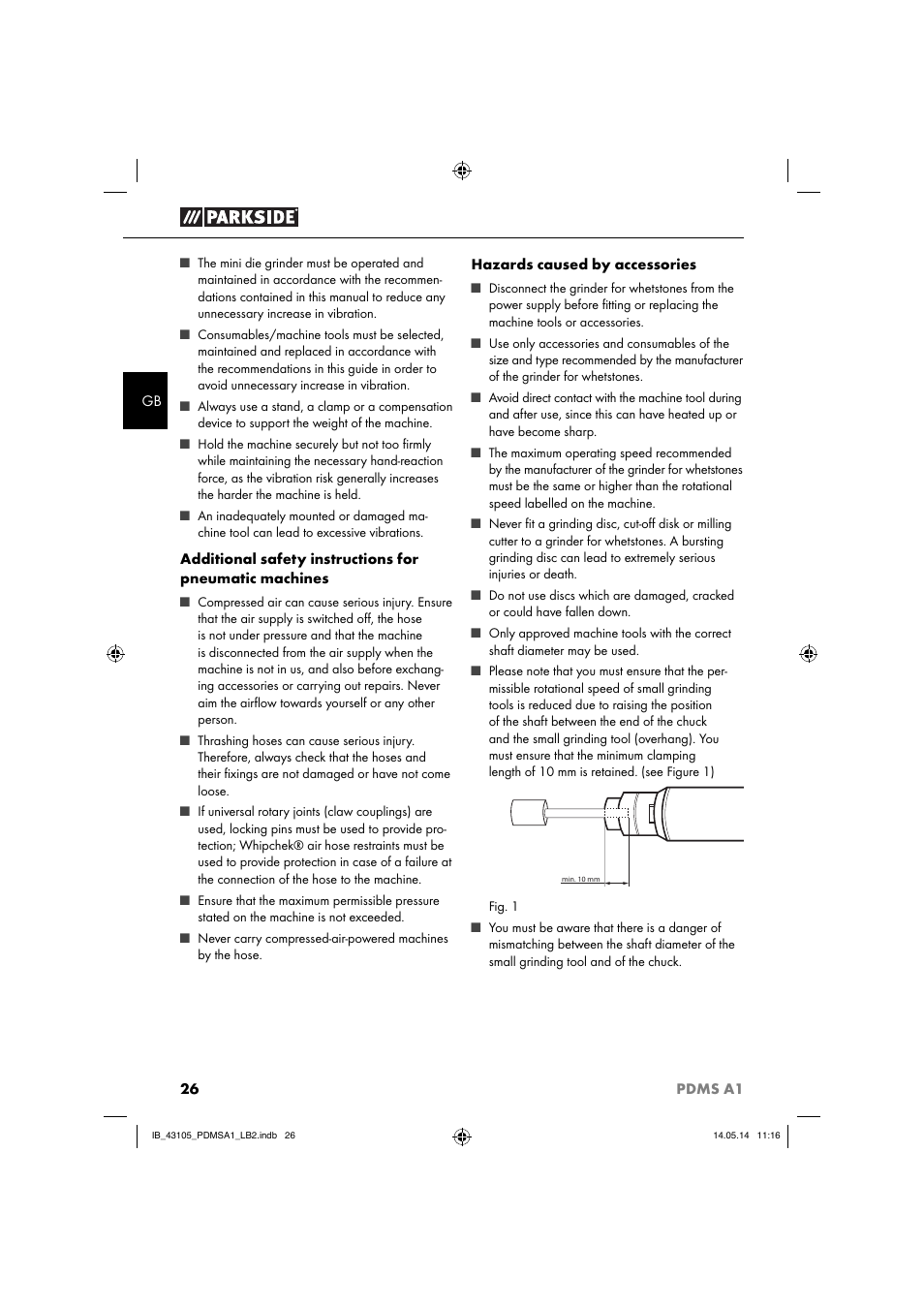 Parkside PDMS A1 User Manual | Page 29 / 34
