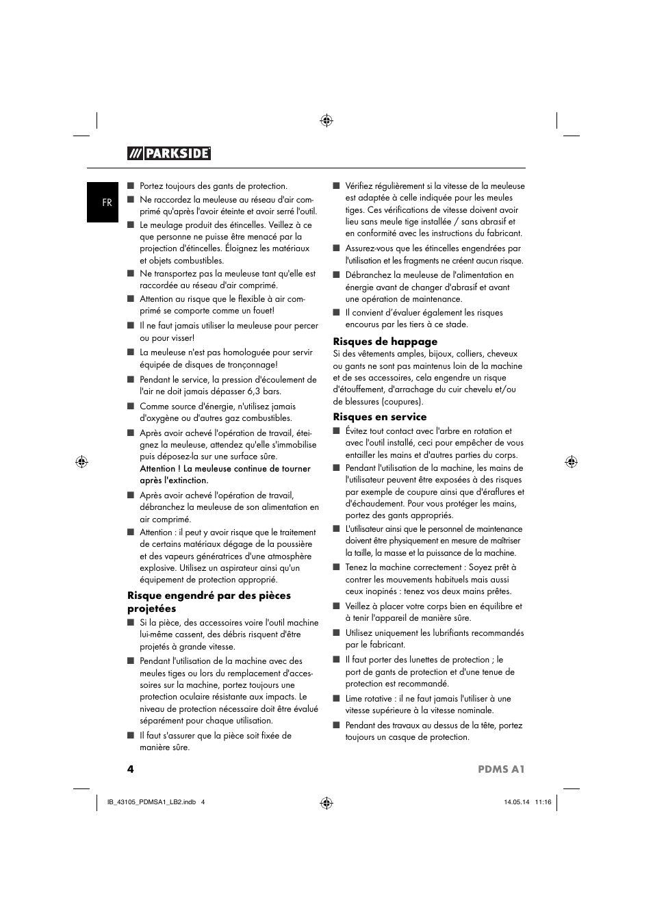 Parkside PDMS A1 User Manual | Page 7 / 34