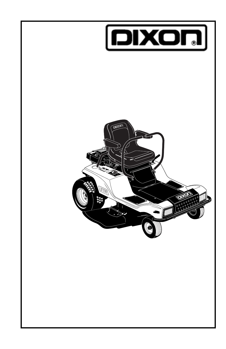 Dixon 4500 Series User Manual | 48 pages