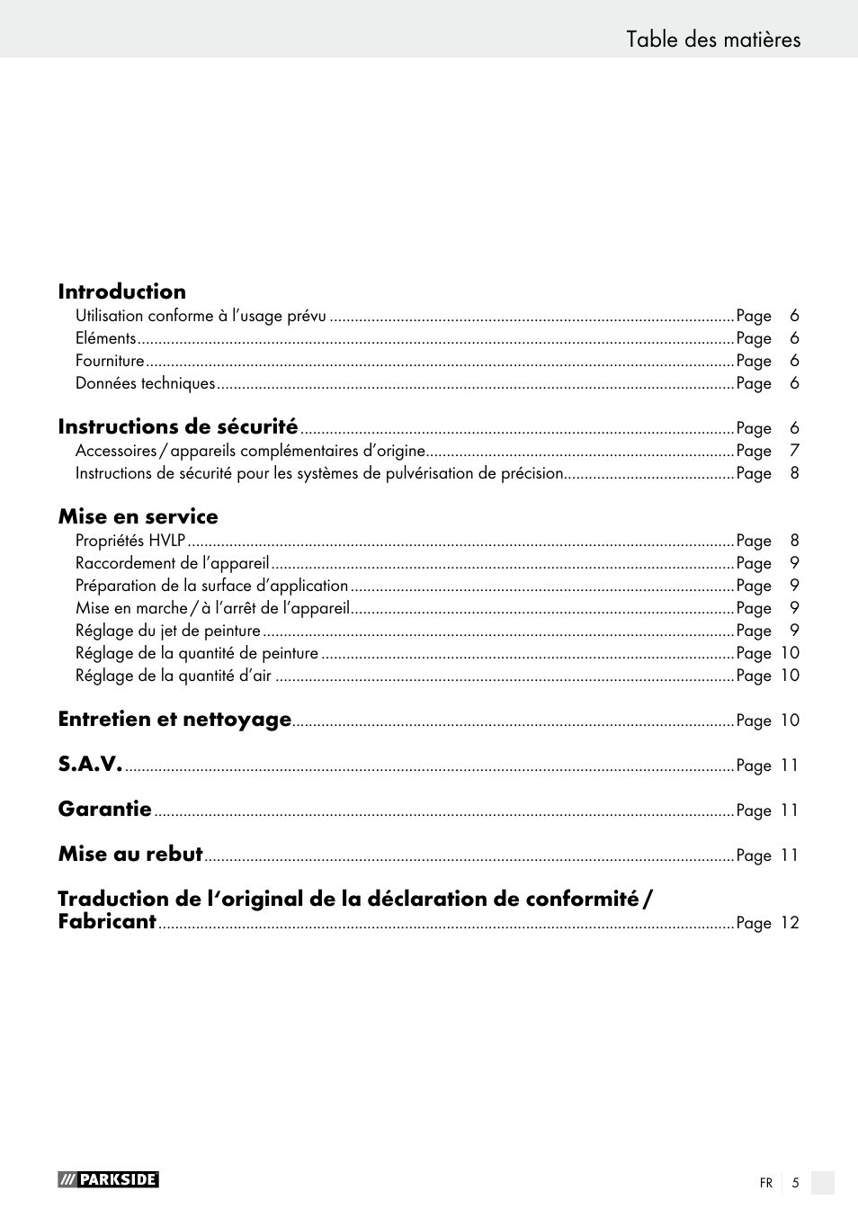 Parkside PDFP 500 B2 User Manual | Page 5 / 28