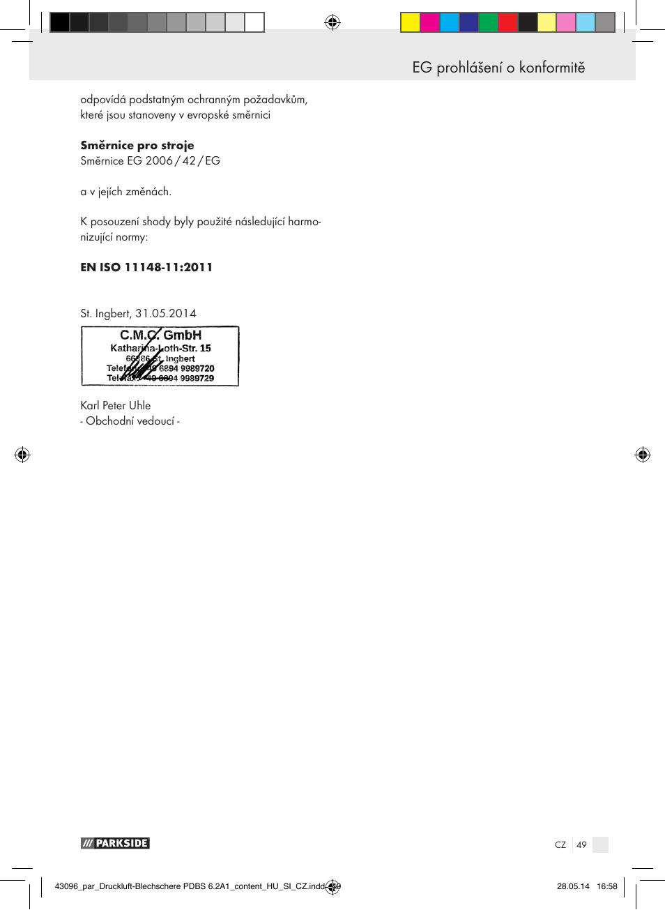 Parkside PDBS 6.2 A1 User Manual | Page 49 / 63