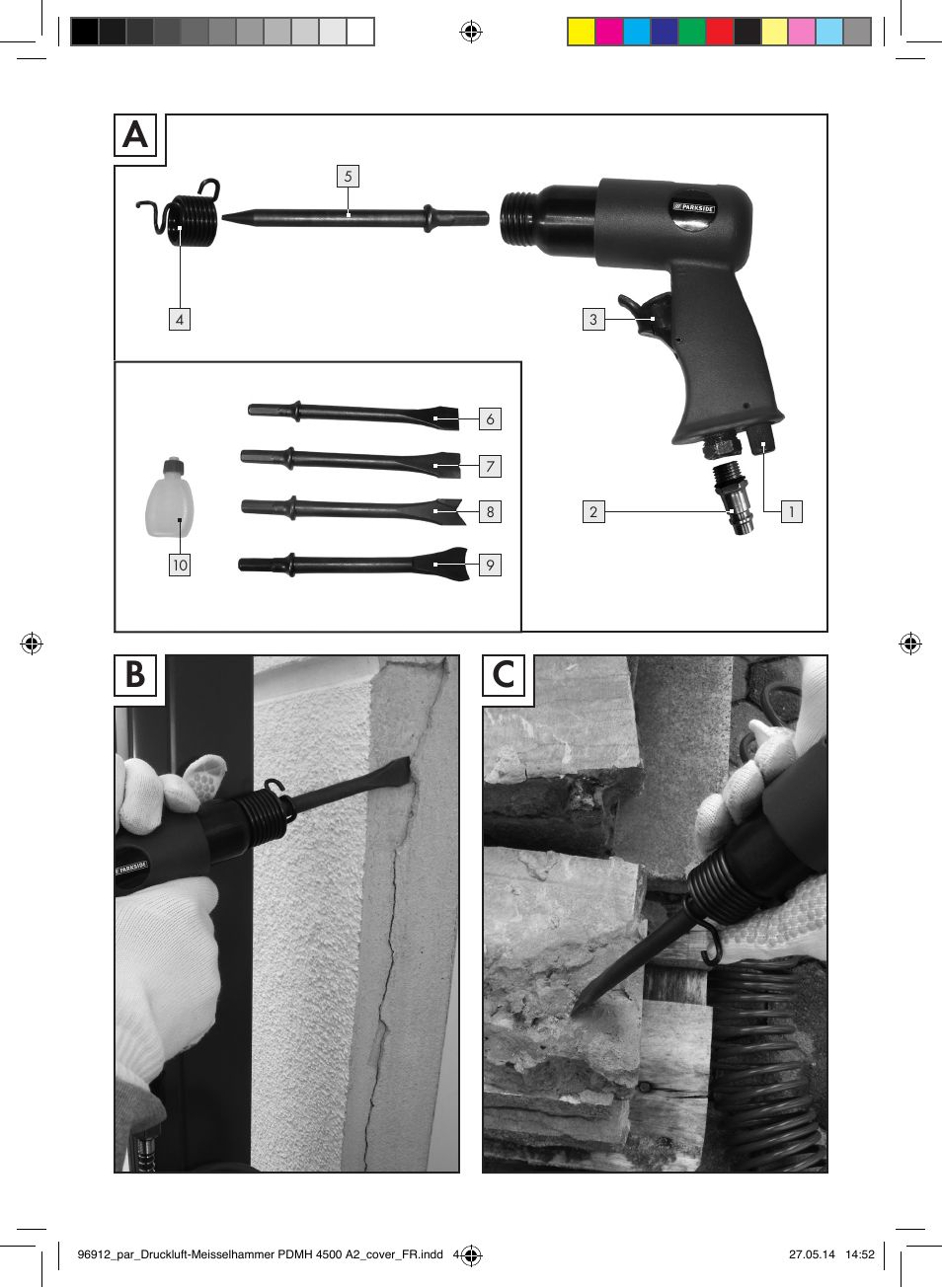 Parkside PDMH 4500 A2 User Manual | Page 3 / 45