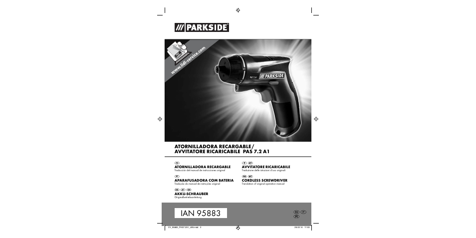 Parkside PAS 7.2 A1 User Manual | 46 pages