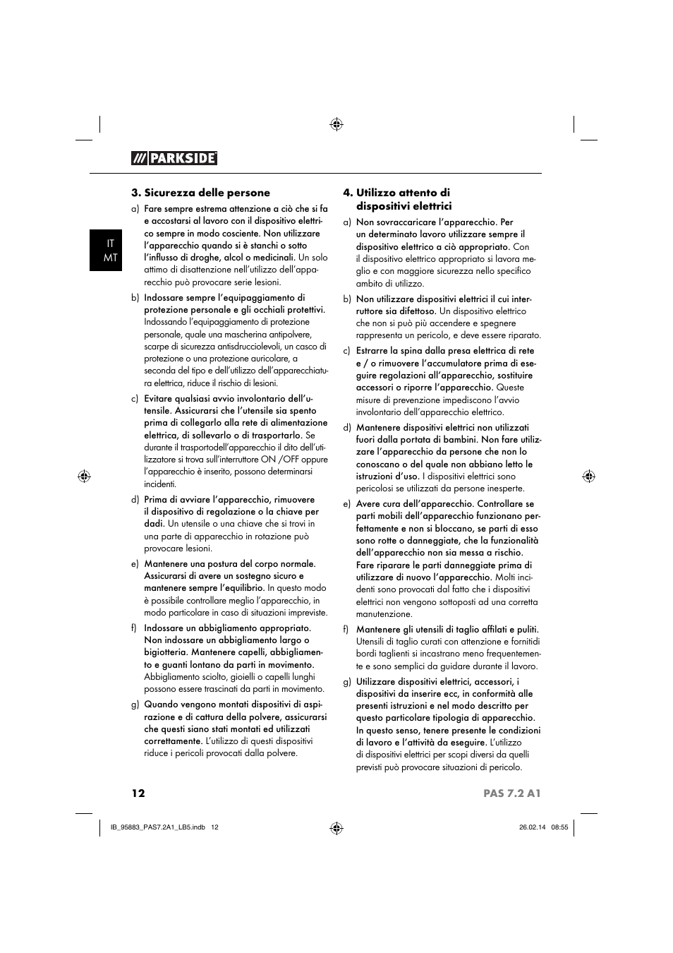 Parkside PAS 7.2 A1 User Manual | Page 15 / 46