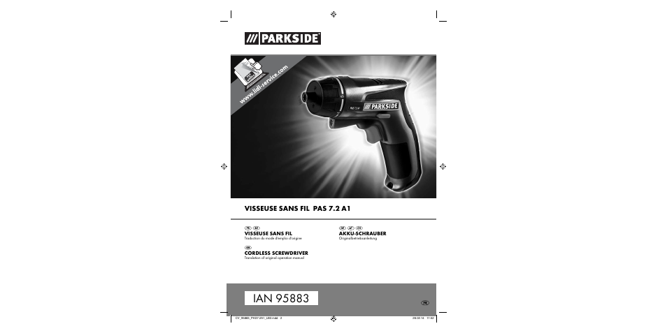 Parkside PAS 7.2 A1 User Manual | 28 pages