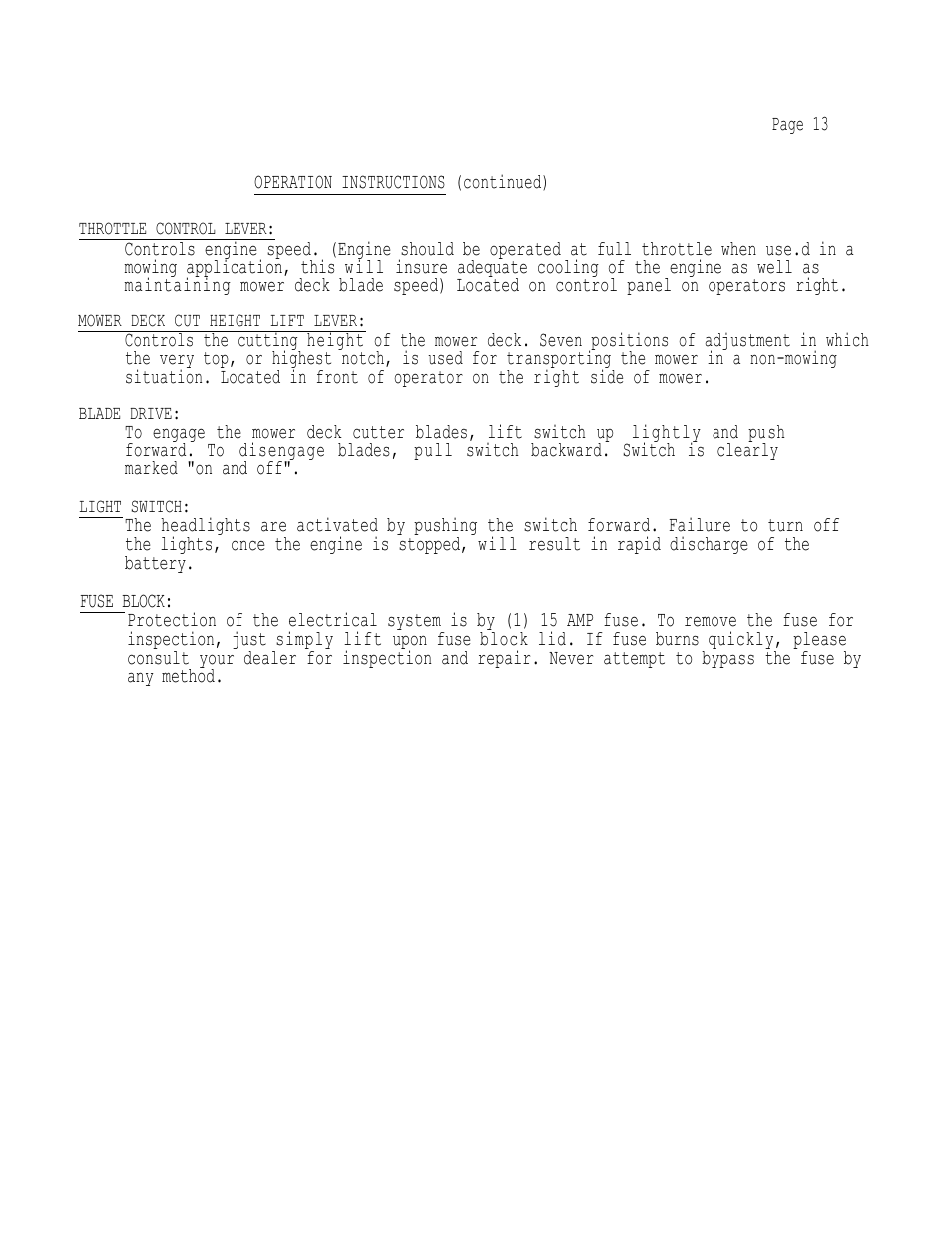 Dixon 502 User Manual | Page 16 / 36