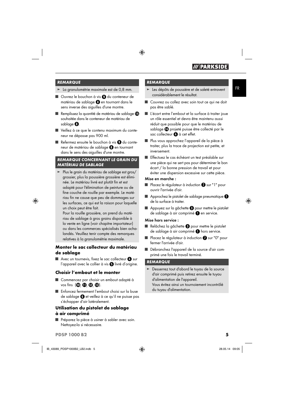 Parkside PDSP 1000 B2 User Manual | Page 9 / 29