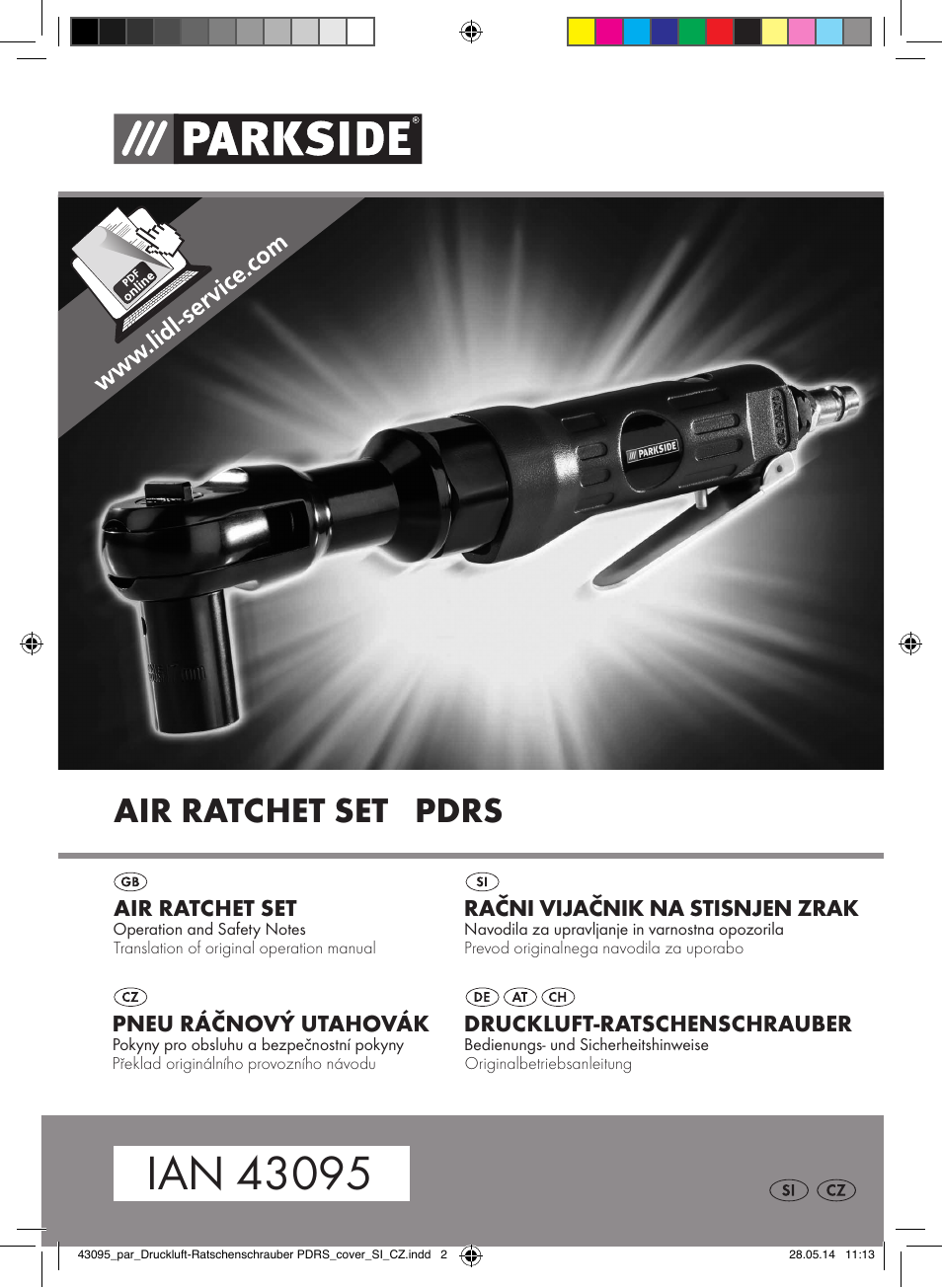 Parkside AIR RATCHET SET PDRS User Manual | 48 pages