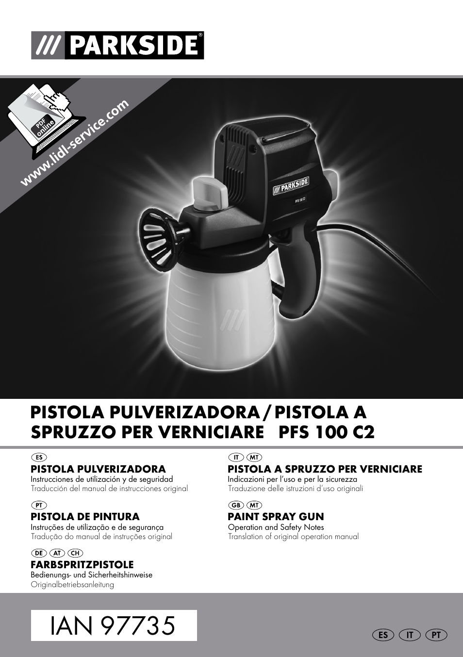 Parkside PFS 100 C3 User Manual | 52 pages
