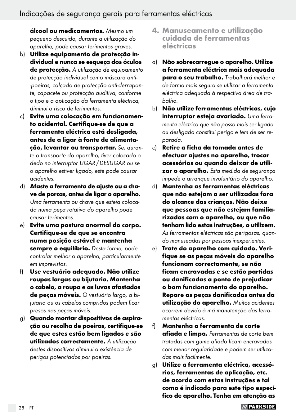 Parkside PFS 100 C3 User Manual | Page 28 / 52