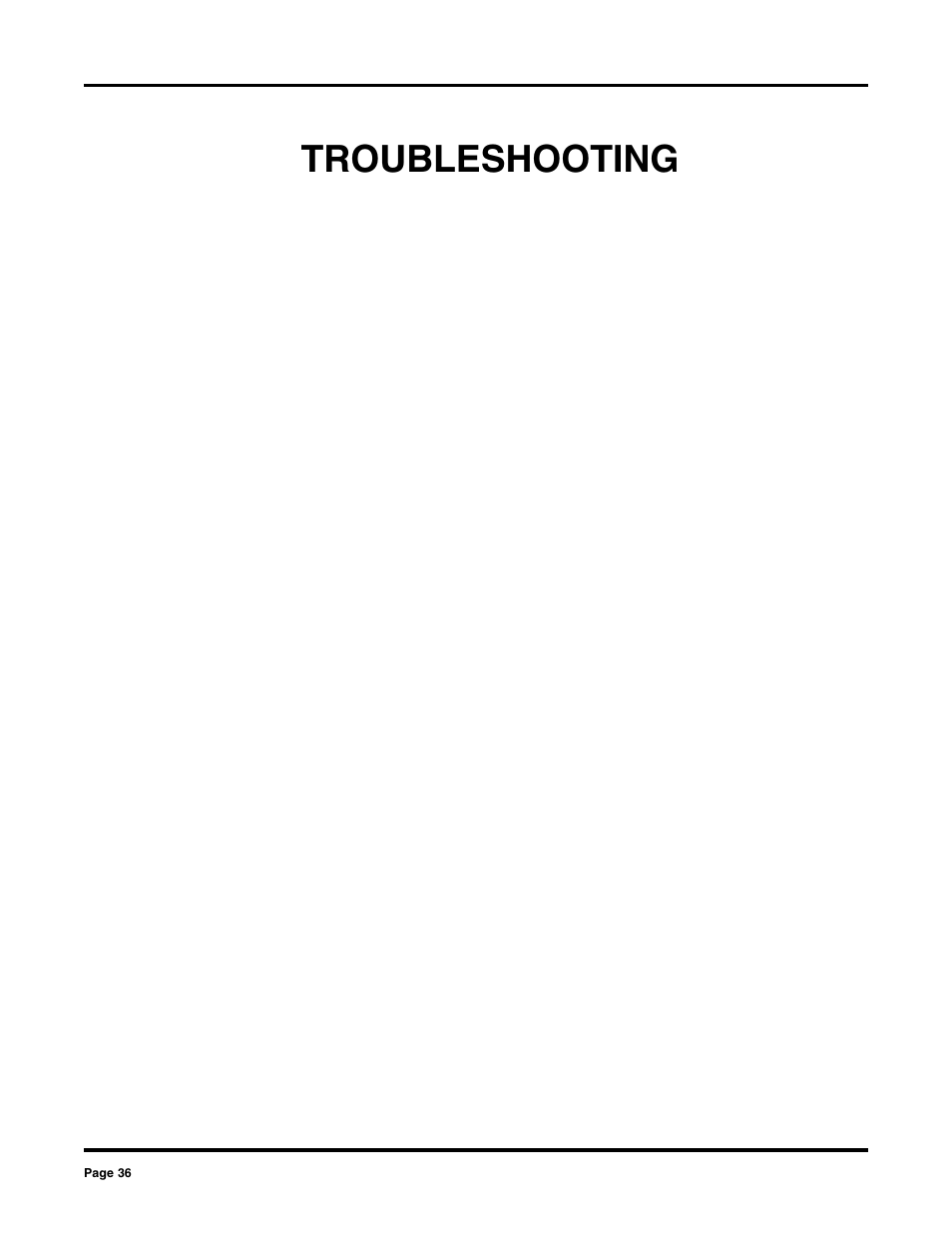 Troubleshooting | Dixon 2000 User Manual | Page 36 / 40