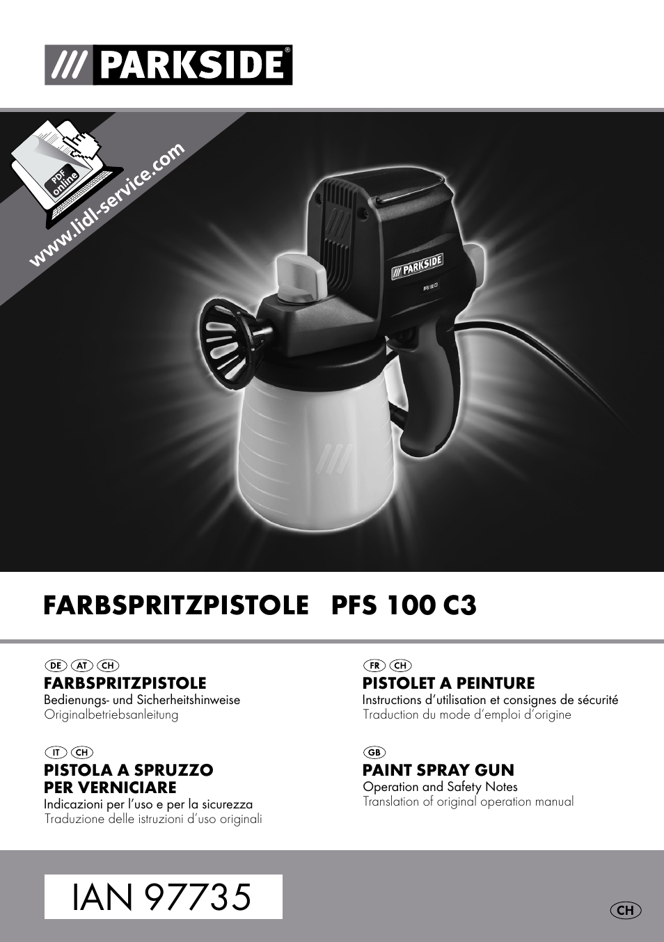 Parkside PFS 100 C3 User Manual | 43 pages