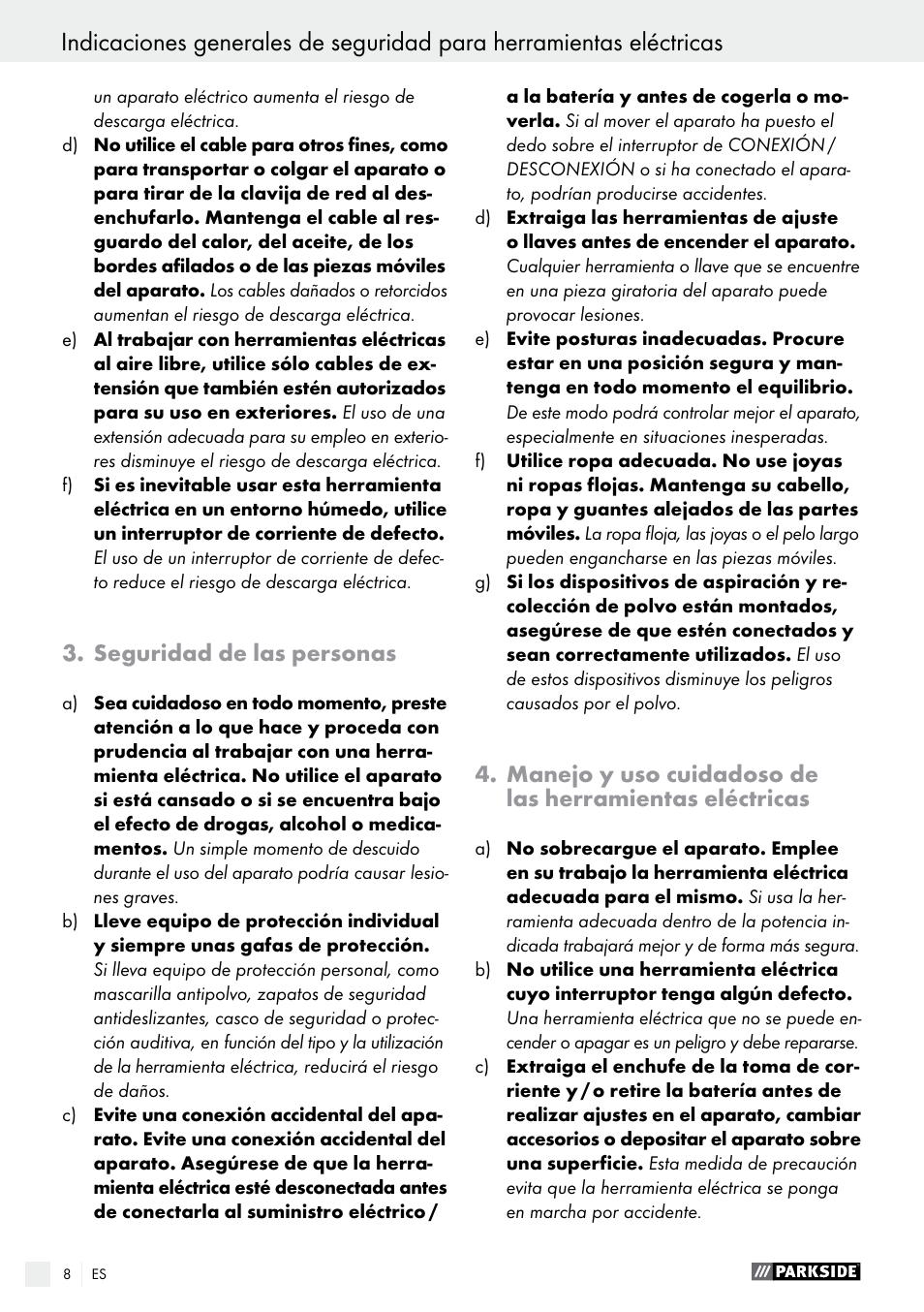 Parkside PAMFW 10.8 A1 User Manual | Page 8 / 45