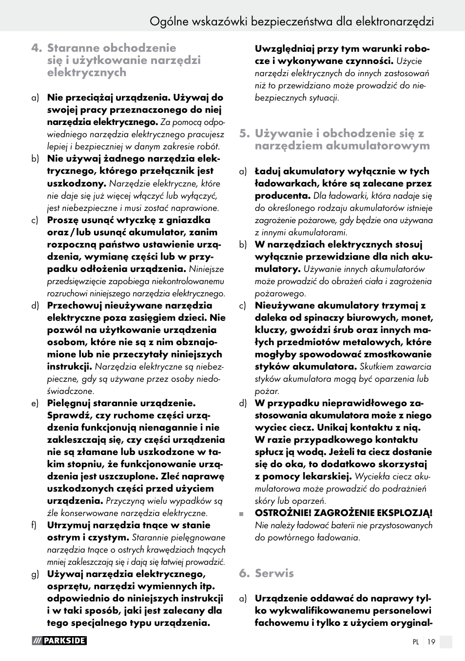 Parkside PAMFW 10.8 A1 User Manual | Page 19 / 77