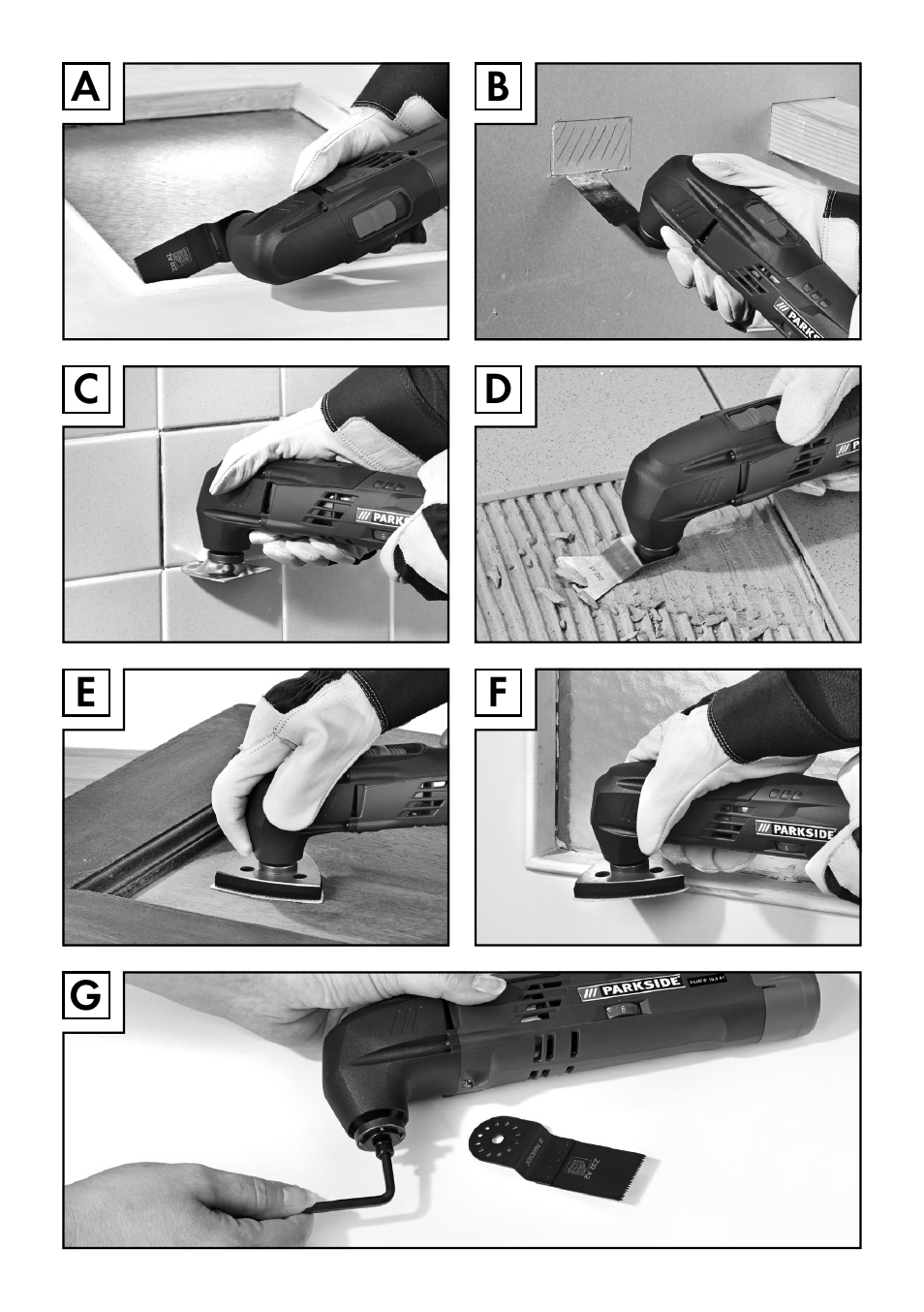 Parkside PAMFW 10.8 A1 User Manual | Page 4 / 77