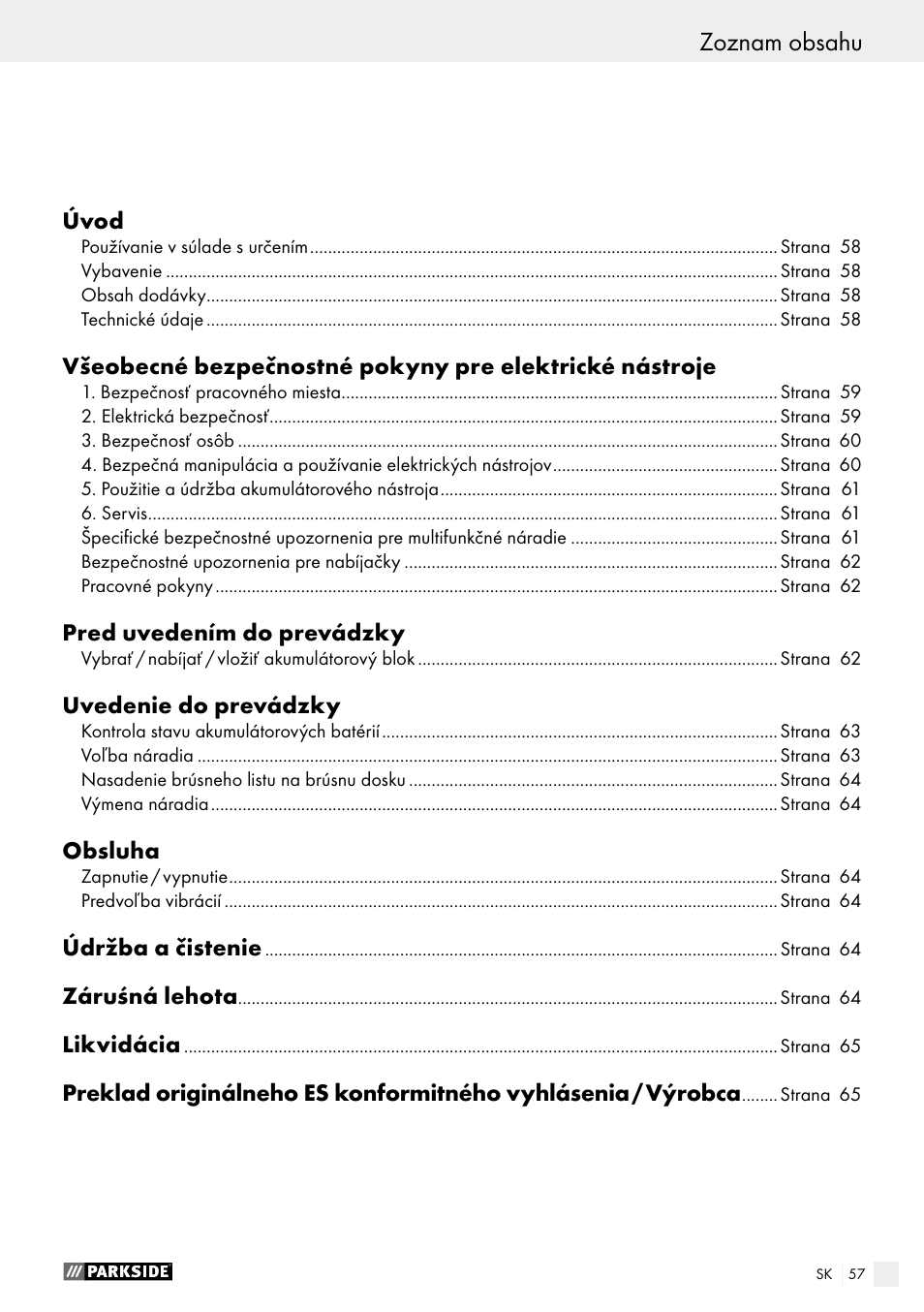 Parkside PAMFW 10.8 A1 User Manual | Page 57 / 77
