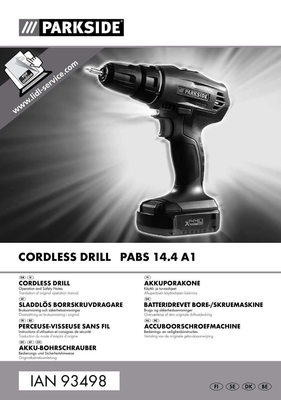 Parkside PABS 14.4 A1 User Manual | 75 pages