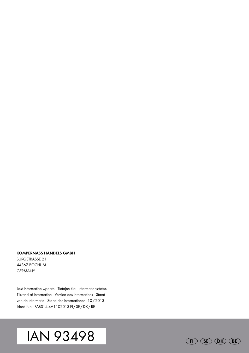 Parkside PABS 14.4 A1 User Manual | Page 75 / 75