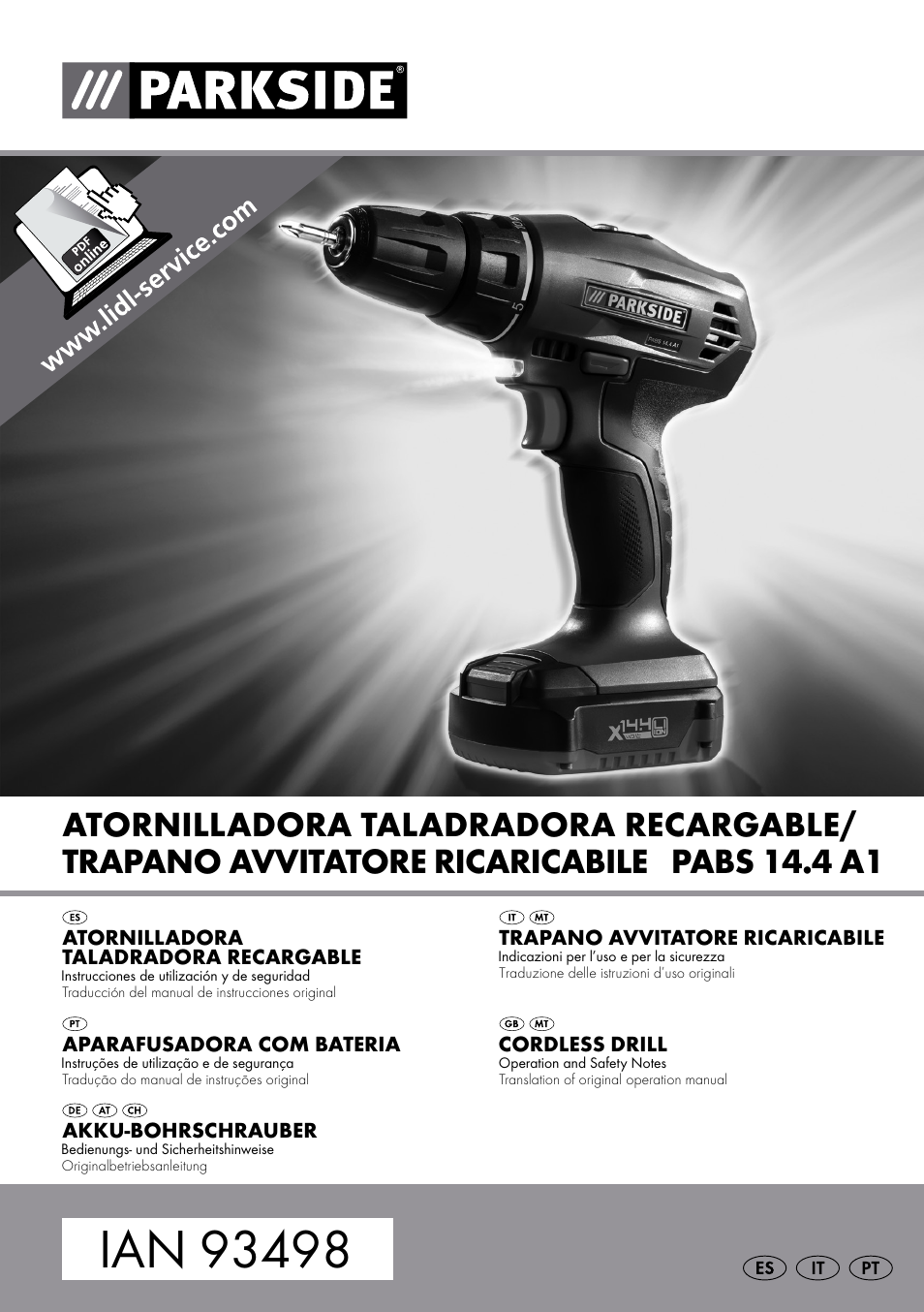Parkside PABS 14.4 A1 User Manual | 55 pages