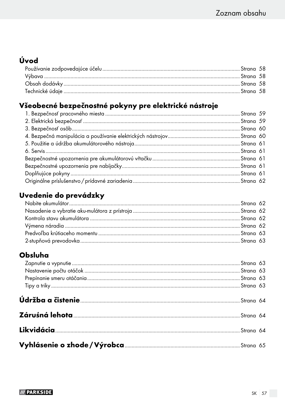 Parkside PABS 14.4 A1 User Manual | Page 57 / 77