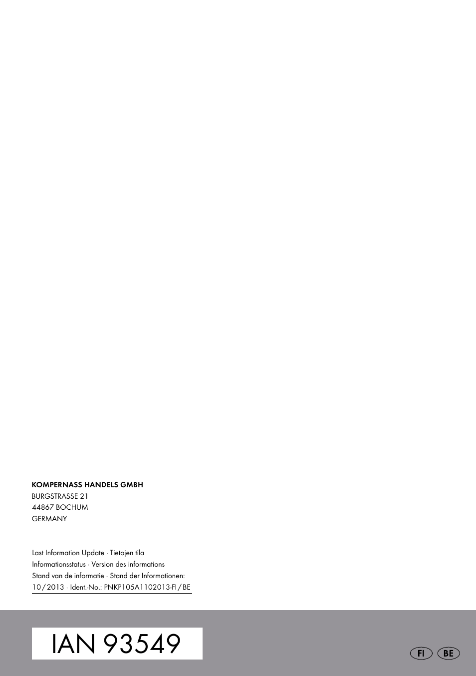 Parkside PNKP 105 A1 User Manual | Page 24 / 24