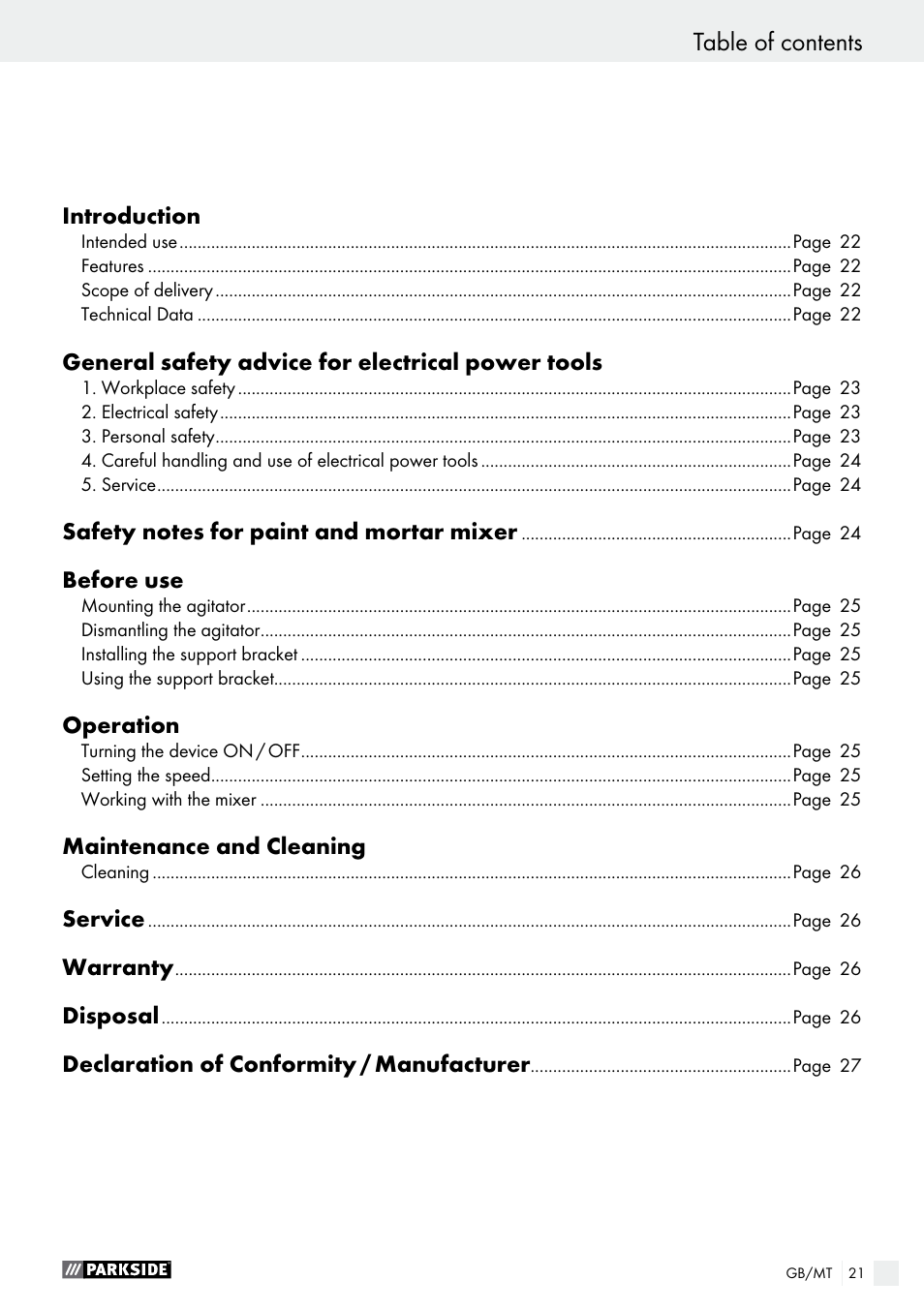 Parkside PFMR 1400 B1 User Manual | Page 21 / 36