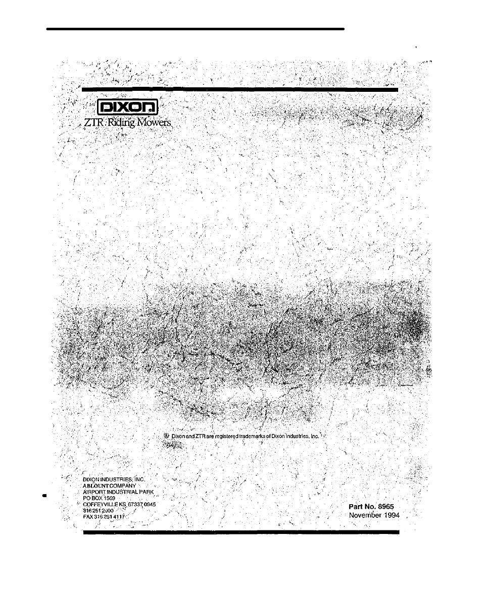 Dixon 5000 Series User Manual | Page 70 / 70