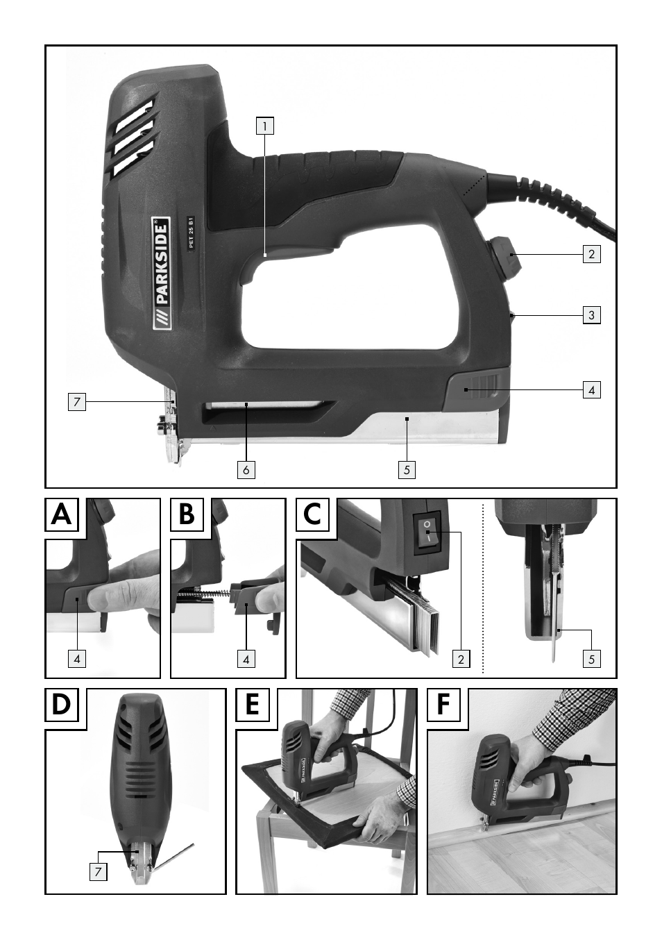 Fe d | Parkside PET 25 B1 User Manual | Page 3 / 55