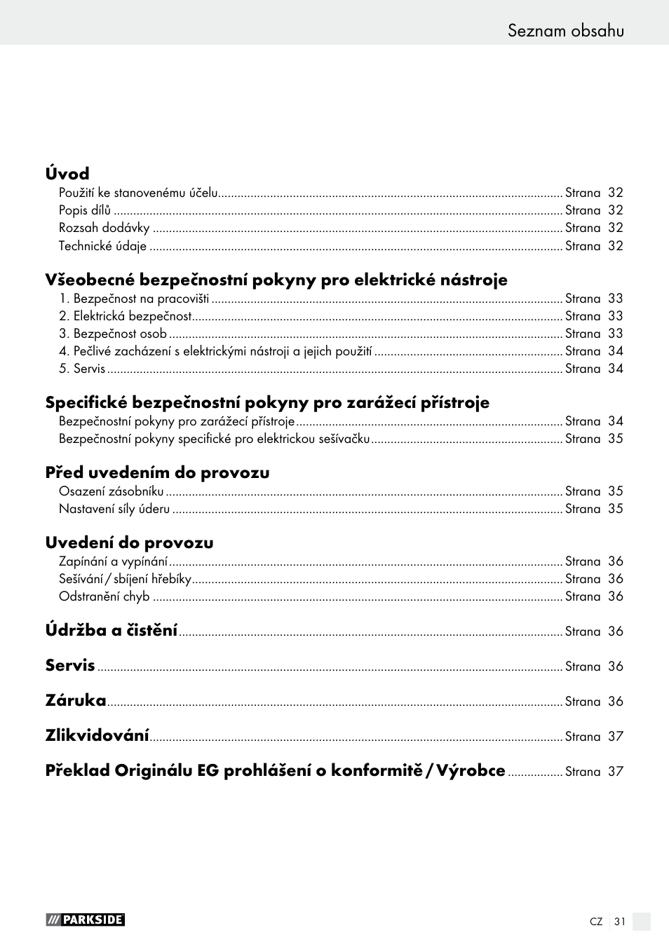 Parkside PET 25 B1 User Manual | Page 31 / 55