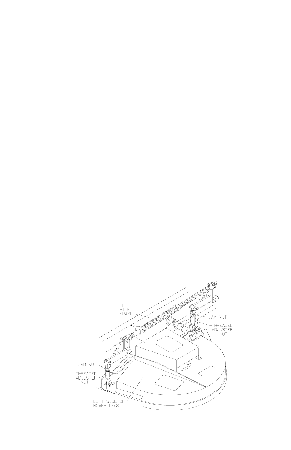 Care and maintenance, Leveling the deck | Dixon 8000 Series User Manual | Page 39 / 44